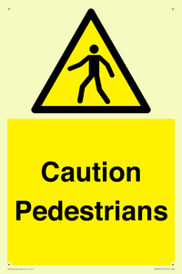 Caution Pedestrians